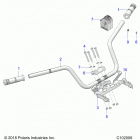 SPORTSMAN 850 48 Steering, handlebar and controls - a20sxz85af  /  ap  / ...