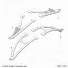 SPORTSMAN 850 48 Suspension, front a-arms - a20sxz85af  /  ap  /  caf  / ...