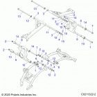 SPORTSMAN 850 48 Suspension, rear control arm mounting - a20sxz85af  /  a...