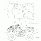 SPORTSMAN 850 HIGH LIFTER (A20SXN85A8) Body, decals - a20sxn85a8 (101317)