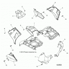 SPORTSMAN 850 HIGH LIFTER (A20SXN85A8/C8) Body, front cab - a20sxn85a8  /  c8 (100593)