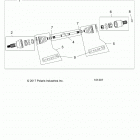 SPORTSMAN 850 HIGH LIFTER (A20SXN85A8/C8) Drive train, drive shaft, front - a20sxn85a8  /  c8 (101...