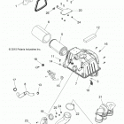 SPORTSMAN 850 HIGH LIFTER (A20SXN85A8/C8) Engine, air intake - a20sxn85a8  /  c8 (100304)