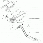 SPORTSMAN 850 HIGH LIFTER (A20SXN85A8/C8) Engine, exhaust - a20sxn85a8  /  c8 (100600)