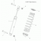 SPORTSMAN 850 HIGH LIFTER (A20SXN85A8/C8) Suspension, shock, rear - a20sxn85a8  /  c8 (49atvshockr...