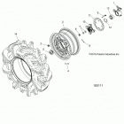 SPORTSMAN 850 HIGH LIFTER (A20SXN85A8/C8) Wheels, front and hub - a20sxn85a8  /  c8 (100111)