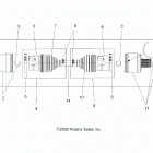 SPORTSMAN 850 HIGH LIFTER (A20SXN85A8/CA8) Drive train, drive shaft, rear - a20sxn85a8  /  ca8 (49a...