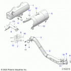 SPORTSMAN 850 HIGH LIFTER (A20SXN85A8/CA8) Engine, exhaust - a20sxn85a8  /  ca8 (c102213)