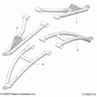 SPORTSMAN 850 HIGH LIFTER (A20SXN85A8/CA8) Suspension, front a-arms - a20sxn85a8  /  ca8 (c102215-5...
