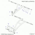 SPORTSMAN 850 HIGH LIFTER (A20SXN85A8/CA8) Suspension, front a-arms, mounting - a20sxn85a8  /  ca8 ...