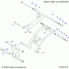 SPORTSMAN 850 HIGH LIFTER (A20SXN85A8/CA8) Suspension, rear control arms, mounting - a20sxn85a8  / ...
