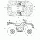 SPORTSMAN 850 PREMIUM TRAIL PACKAGE (A20SXZ85AF/5AP/CAP) Body, decals - a20sxz85af  /  5ap  /  cap (101647)