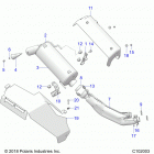 SPORTSMAN 850 PREMIUM TRAIL PACKAGE (A20SXZ85AF/5AP/CAP) Engine, exhaust - a20sxz85af  /  5ap  /  cap (c102003)
