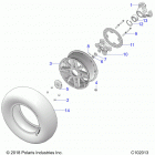 SPORTSMAN 850 PREMIUM TRAIL PACKAGE (A20SXZ85AF/5AP/CAP) Wheels, front and hub - a20sxz85af  /  5ap  /  cap (c102...