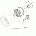 SPORTSMAN 850 SP TOURING (A20SYE85AP/CAP) Wheels, rear and hub - a20sye85ap  /  cap (100072)
