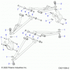 SPORTSMAN 850/LE 48 Suspension, front a-arm mounting - a20sxa85a1  /  a7  / ...