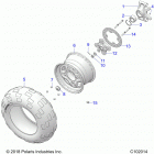SPORTSMAN 850/LE 48 Wheels, rear and hub - a20sxa85a1  /  a7  /  ca1  /  ca7...