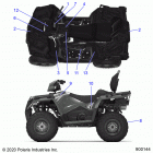 SPORTSMAN TOURING 570 EPS EU 3PC (A20SDE57K5) Body, decals - a20sde57k5 (900144-01)