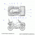 SPORTSMAN TOURING XP 1000 EGI (A20SYE95KH) Body, decals - a20sye95kh (20atv1000spmnpolanddecal)