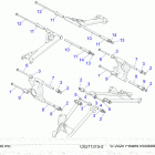SPORTSMAN XP Suspension, rear control arm mounting - a20sye95ad  /  c...