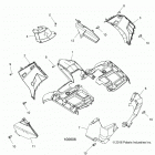 SPORTSMAN XP 1000 HIGH LIFTER (A20SXM95AL) Body, front cab - a20sxm95al (100606)