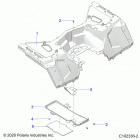 SPORTSMAN XP 1000 S 55 Body, rear cab - a20slz95ae (c102336-2)