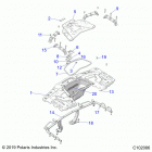 SPORTSMAN XP 1000 S 55 Body, rear rack - a20slz95ae (c102086)