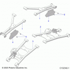 SPORTSMAN XP 1000 S 55 Suspension, rear control arms - a20slz95ae (c102342-1)