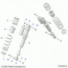 SPORTSMAN XP 1000 S 55 Suspension, shock, rear - a20slz95ae (c102342-4)