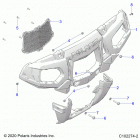 SPORTSMAN XP 1000 TOURING 48 Body, front bumper and mounting - a20sye95kh (c102274-2)