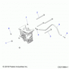 SPORTSMAN XP 1000 TOURING 48 Drive train, gearcase mounting, rear - a20sye95kh (c0210...