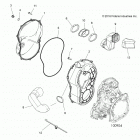 SPORTSMAN XP 850 TOURING 48 Body, clutch cover - a20sye85ap  /  cap (100904)