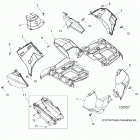 SPORTSMAN XP 850 TOURING 48 Body, front cab - a20sye85ap  /  cap (100907)