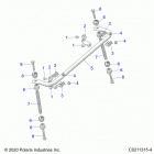SPORTSMAN XP 850 TOURING 48 Suspension, stabilizer bar - a20sye85ap  /  cap (c021131...