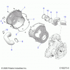 SPORTSMAN XP 850 TOURING 48 Body, clutch cover - a20sye85ap  /  cap (c102273-3)