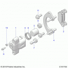 SPORTSMAN XP 850 TOURING 48 Brakes, front caliper - a20sye85ap  /  cap (c101730)