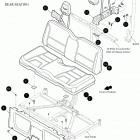 STAMPEDE 4 BLACK / INFERNO RED / TT KANATI [U2018SUW1SUSP / U2018SUW1SUSN / U2018SUW1SUSH] Rear seat assembly [302475]