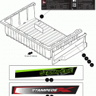 STAMPEDE BLACK / INFERNO RED / TT KANATI [U2018STW1SUSP / U2018STW1SUSN / U2018STW1SUSH] Bed capacity label  [302440]