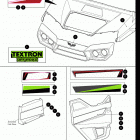 STAMPEDE BLACK / INFERNO RED / TT KANATI [U2018STW1SUSP / U2018STW1SUSN / U2018STW1SUSH] Hooddoor decals [302437]