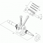 WILDCAT 4X LTD GRAY INTERNATIONAL [U2018WGW1POSI] Crankshaft and piston assembly [302736]