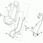 WILDCAT 4X LTD GRAY INTERNATIONAL [U2018WGW1POSI] Rear seat assembly [302717]