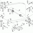 WILDCAT 4X LTD GRAY INTERNATIONAL [U2018WGW1POSI] Rear suspension assembly [302724]
