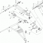 WILDCAT SPORT XT EPS ORANGE INTERNATIONAL [U2018W7T2POSK] Front suspension assembly [302752]