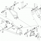 WILDCAT SPORT XT EPS ORANGE INTERNATIONAL [U2018W7T2POSK] Rear suspension assembly [302753]