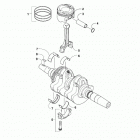 WILDCAT TRAIL XT EPS WHITE/ORANGE INTERNATIONAL [U2018WCT2POSW] Crankshaft and piston assembly [300034]