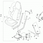 WILDCAT TRAIL XT EPS WHITE/ORANGE INTERNATIONAL [U2018WCT2POSW] Seat assembly [301672]