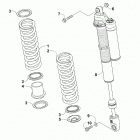 WILDCAT X LTD EPS GRAY [U2018WTW1PUSI] Rear suspension shock assembly [302681]