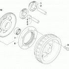 WILDCAT X LTD EPS GRAY [U2018WTW1PUSI] Starter clutch assembly [300331]