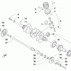 WILDCAT XX RG XT EPS GRAY [U2018RGX1PUSC] Piston and crankshaft assembly [302856]