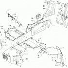 WILDCAT XX RG XT EPS GRAY INTERNATIONAL [U2018RGX1POSC] Console and floor panel assembly [302820]